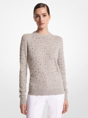 Embellished Cashmere Sweater | Michael Kors