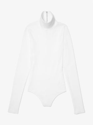 Stretch Viscose Turtleneck Bodysuit