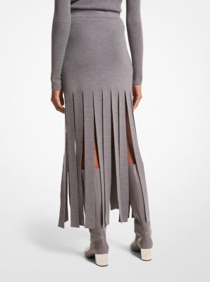 Merino Wool Blend Streamer Skirt image number 1