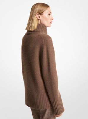 Wool Blend Turtleneck Sweater