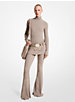 Ribbed Cashmere Flared Pants image number 0