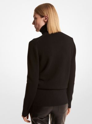 Chandail à col roulé en cachemire in NOIR | Michael Kors