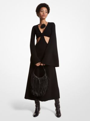 Stretch Cashmere Cutout Dress image number 0