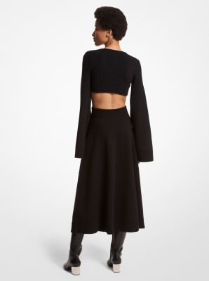 Stretch Cashmere Cutout Dress image number 1