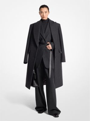 Michael kors long wool coat on sale