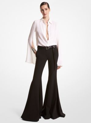 Joplin Wool Bell-Bottom Trousers | Michael Kors