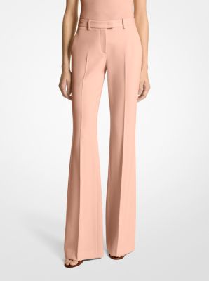 Haylee Stretch Pebble Crepe Flared Trousers image number 0