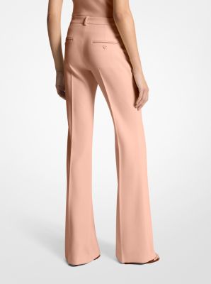 Haylee Stretch Pebble Crepe Flared Trousers image number 1