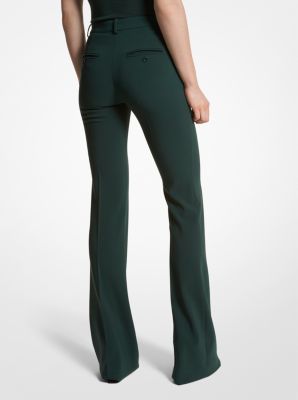 Haylee Stretch Pebble Crepe Flared Trousers image number 1