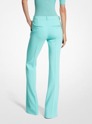 Haylee Stretch Pebble Crepe Flared Trousers image number 1