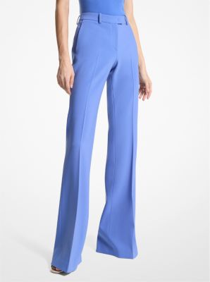 Haylee Stretch Pebble Crepe Flared Trousers image number 0