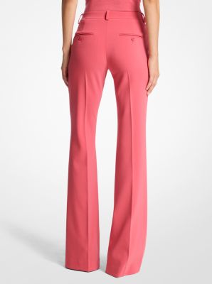 Haylee Stretch Pebble Crepe Flared Trousers image number 1