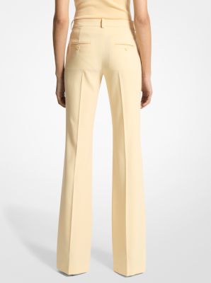 Haylee Stretch Pebble Crepe Flared Trousers image number 1