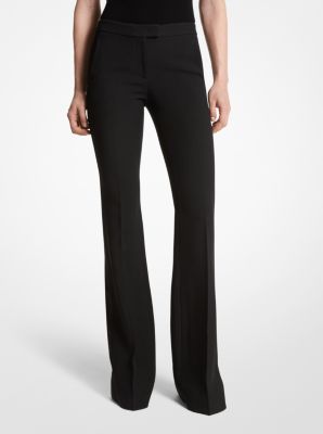 Haylee Wool Gabardine Flared Trousers | Michael Kors