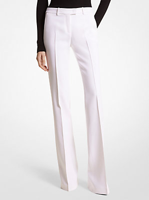 Haylee Double Crepe Sablé Flared Trousers