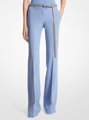 Haylee Double Crepe Sablé Flared Trousers image number 0