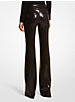 Haylee Sequin Embroidered Flared Trousers image number 1