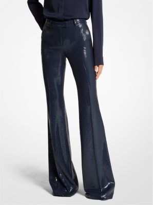 Haylee Sequin Embroidered Flared Trousers image number 0