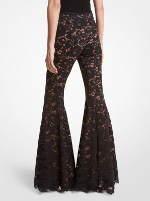 Joplin Floral Lace Flared Pants | Michael Kors