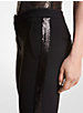 Pantalons Haylee en double crêpe sablé avec paillettes embellies à la main image number 2