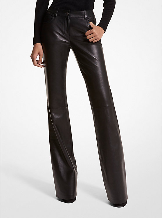 Plongé Leather Flared Pants image number 0