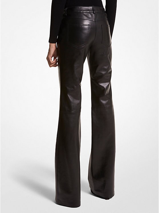 Plongé Leather Flared Pants image number 1
