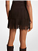 Bonded Suede Fringe Skirt image number 1