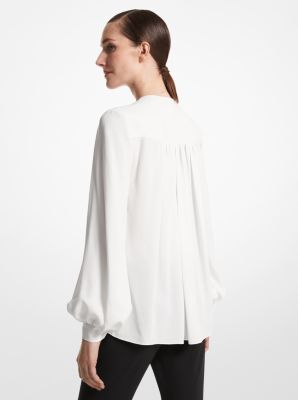 Blusa de seda georgette image number 1