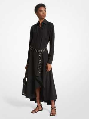 Michael kors silk clearance shirt dress