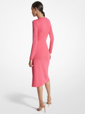 Striped Organic Silk Crepe De Chine Caftan Shirtdress image number 1