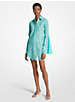 Floral Lace Bell-Sleeve Shirtdress image number 0