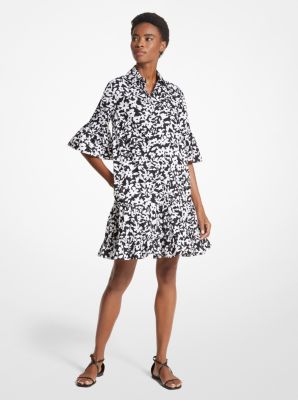 Floral Cotton Poplin Shirtdress image number 0