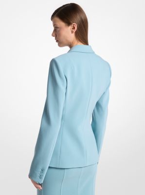 Stretch Pebble Crepe Blazer in SEAGLASS | Michael Kors