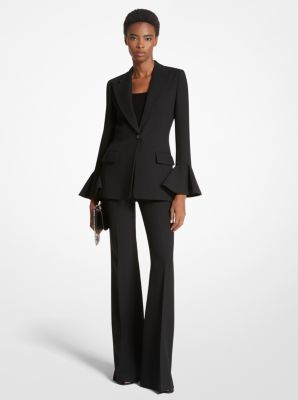 Double Crepe Sablé Flare-Sleeve Blazer image number 0