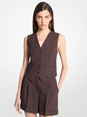 Double Crepe Sablé Vest