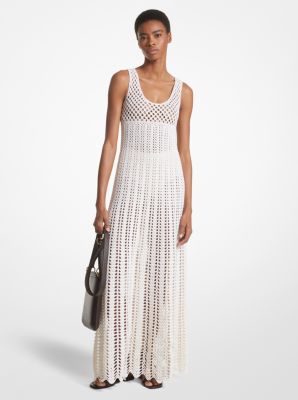 Michael kors cheap white crochet dress