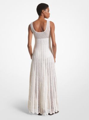 Hand-Crocheted Cotton and Cashmere Tank Dress image number 1