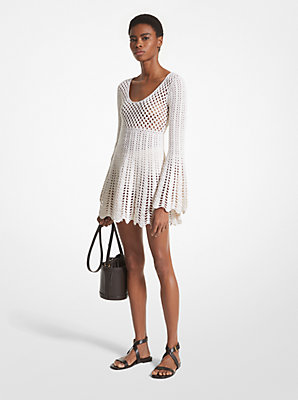 Hand-Crocheted Cotton and Cashmere Dress