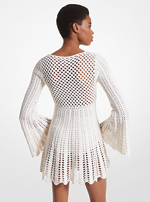 Hand-Crocheted Cotton and Cashmere Dress