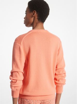 Cashmere Crushed-Sleeve Sweater image number 1