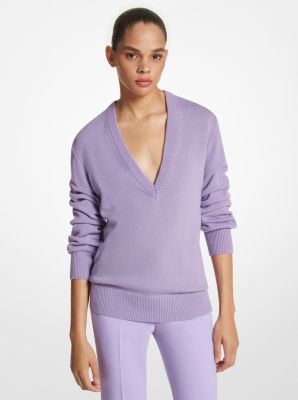 Cashmere Crushed-Sleeve Sweater