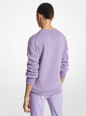 Cashmere Crushed-Sleeve Sweater