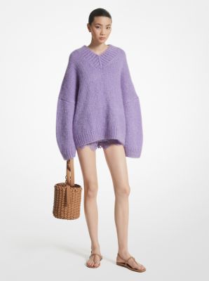 Michael kors sweaters purple on sale