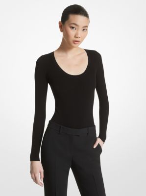 Stretch Viscose Bodysuit image number 0