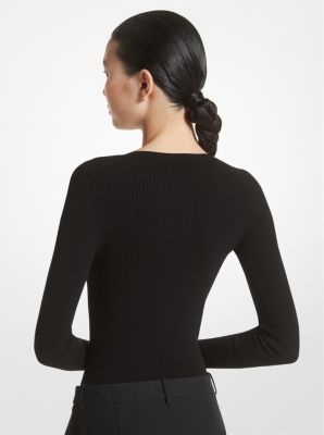 Stretch Viscose Bodysuit image number 1