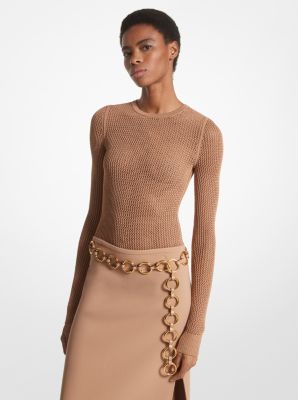 NWT Michael Kors Collection ruched bodysuit buy