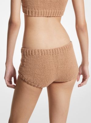 Ropa interior tejida a mano de algod&oacute;n y cachemira in TOSTADO SUAVE | Michael Kors