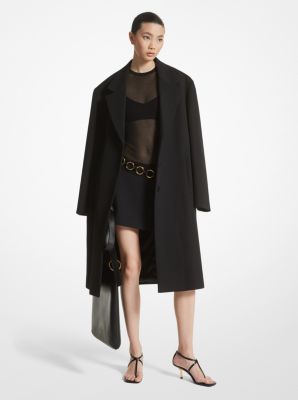 Bonded Wool Blend Gabardine Overcoat image number 1
