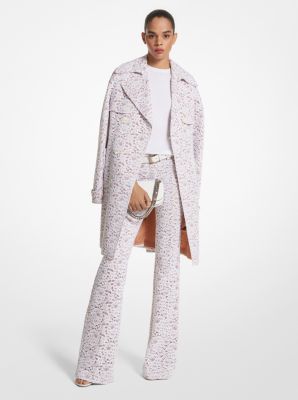 Corded Floral Lace Trench Coat image number 0