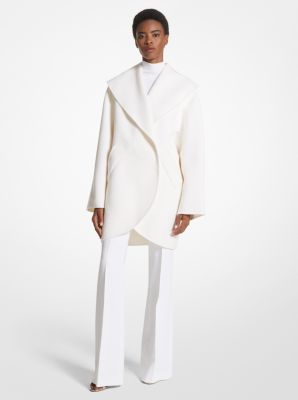 Double Faced Wool Melton Clutch Coat